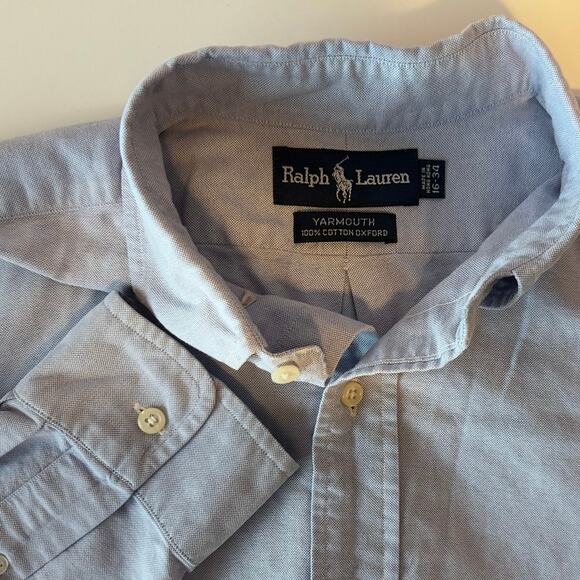 Ralph Lauren Other - Ralph Lauren Yarmouth Oxford Long Sleeve Button Down Dress Shirt Size 16-34 Pony